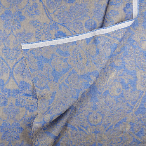 IL098 Jacquard 100% Linen Fabric Natural / Riviera - Loire Fs Signature Finish