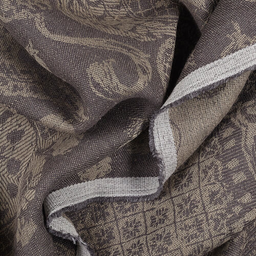 IL100 100% Linen Fabric Natural / Graphite - Luccia Fs Signature Finish