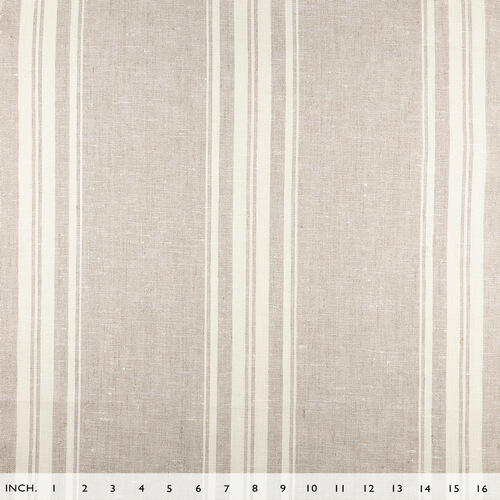 IL084 Narrow Width 100% Linen Fabric Natural / White - Remy Softened