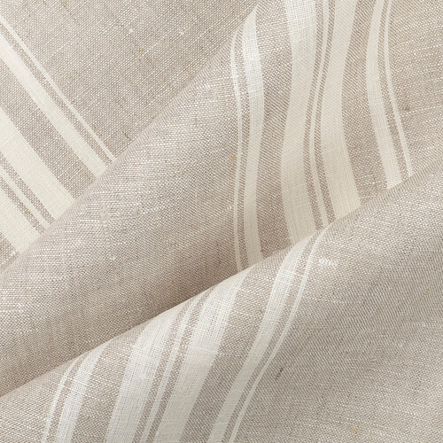 IL084 Narrow Width Natural / White - Remy 100% Linen Wholesale Fabric by the Bolt