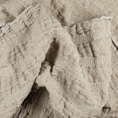 IS046 73% Linen / 27% Cotton Fabric Natural / Natural - Margaux