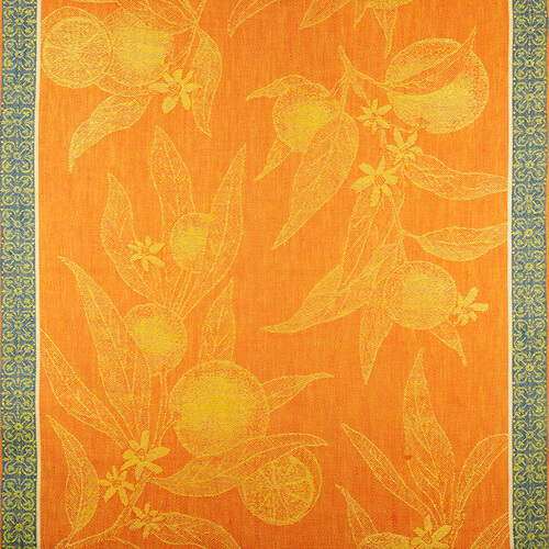 IL085 Narrow Width Mlt-15 - Navel Orange 100% Linen Wholesale Fabric by the Bolt