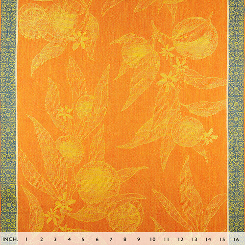 IL085 Narrow Width 100% Linen Fabric Mlt-15 - Navel Orange