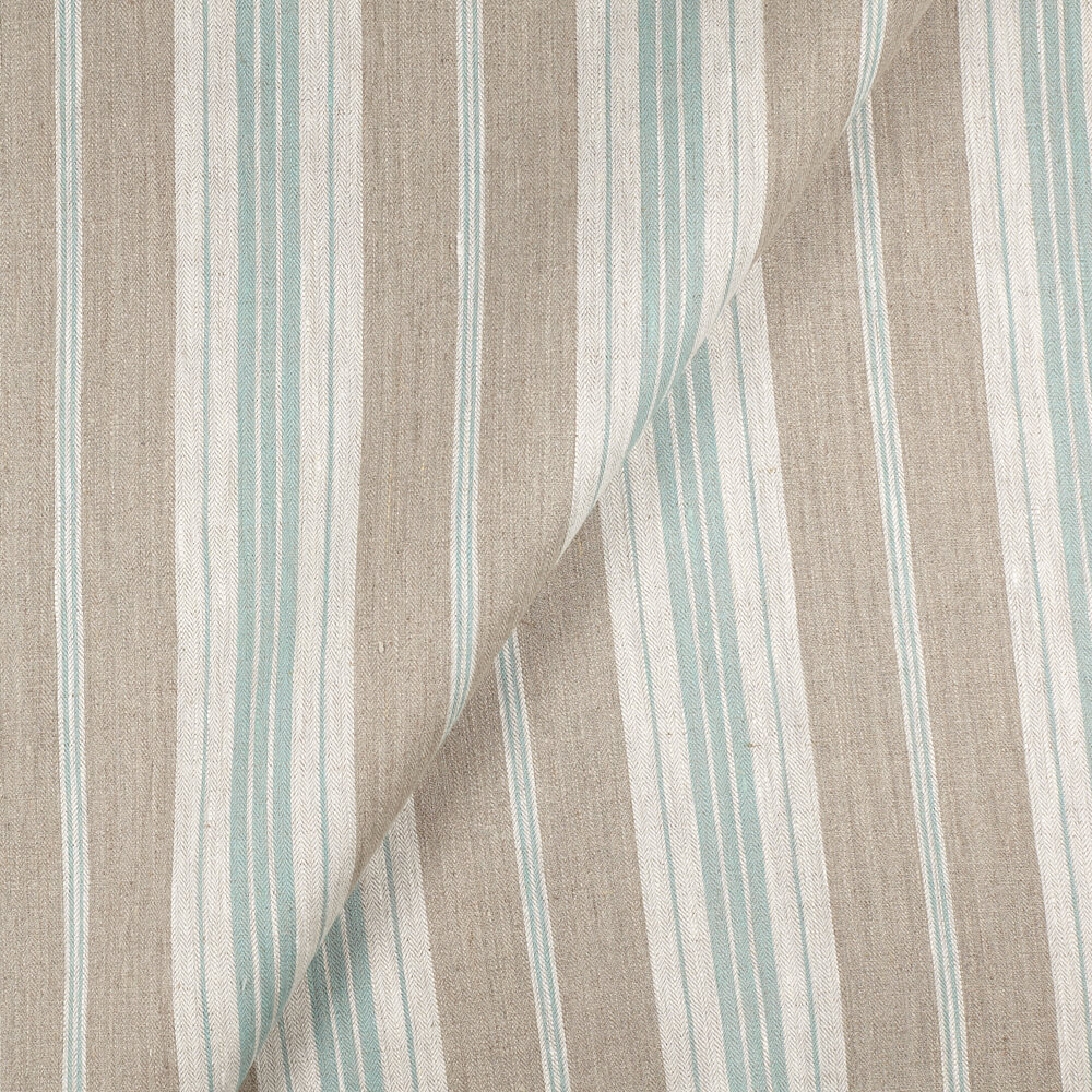 IL087 French Ticking Mlt-7 - Normandy 100% Linen Fabric