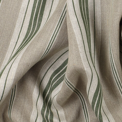 IL087 French Ticking 100% Linen Fabric Mlt-9 - Normandy Fs Premier Finish