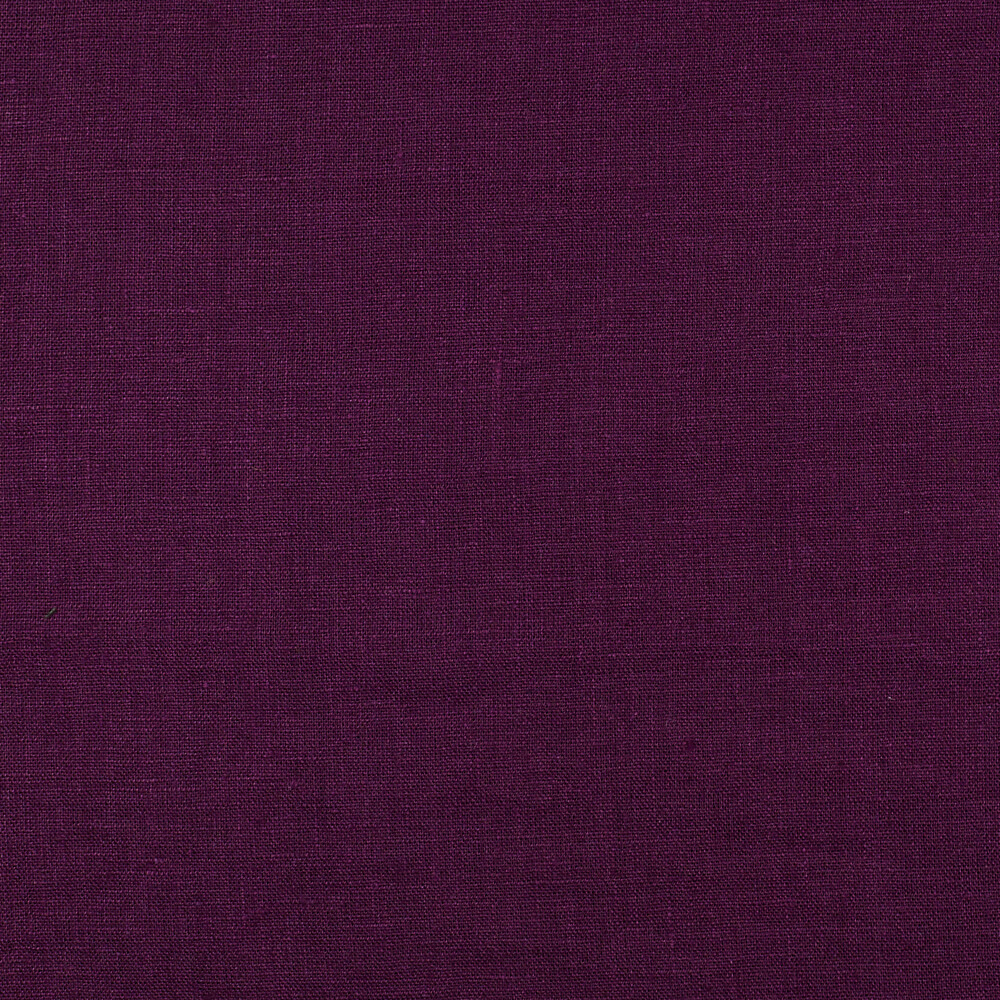 IL019 All-purpose 100% Linen Fabric Eggplant Fs Signature Finish