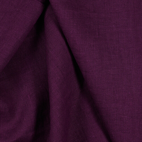 IL019 All-purpose 100% Linen Fabric Eggplant Fs Signature Finish