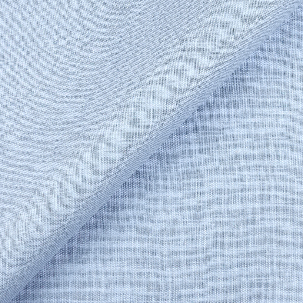 IL020 Handkerchief 100% Linen Fabric Powder Blue Softened