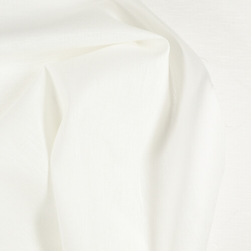 IS012 Shirting 63% Linen / 37% Cotton Fabric Bleached