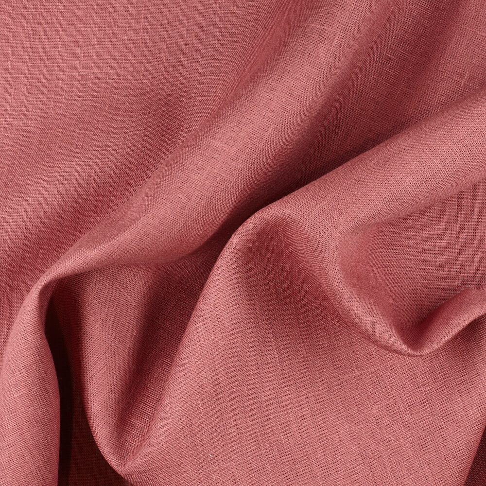 IL019 All-purpose Deco Rose 100% Linen Fabric