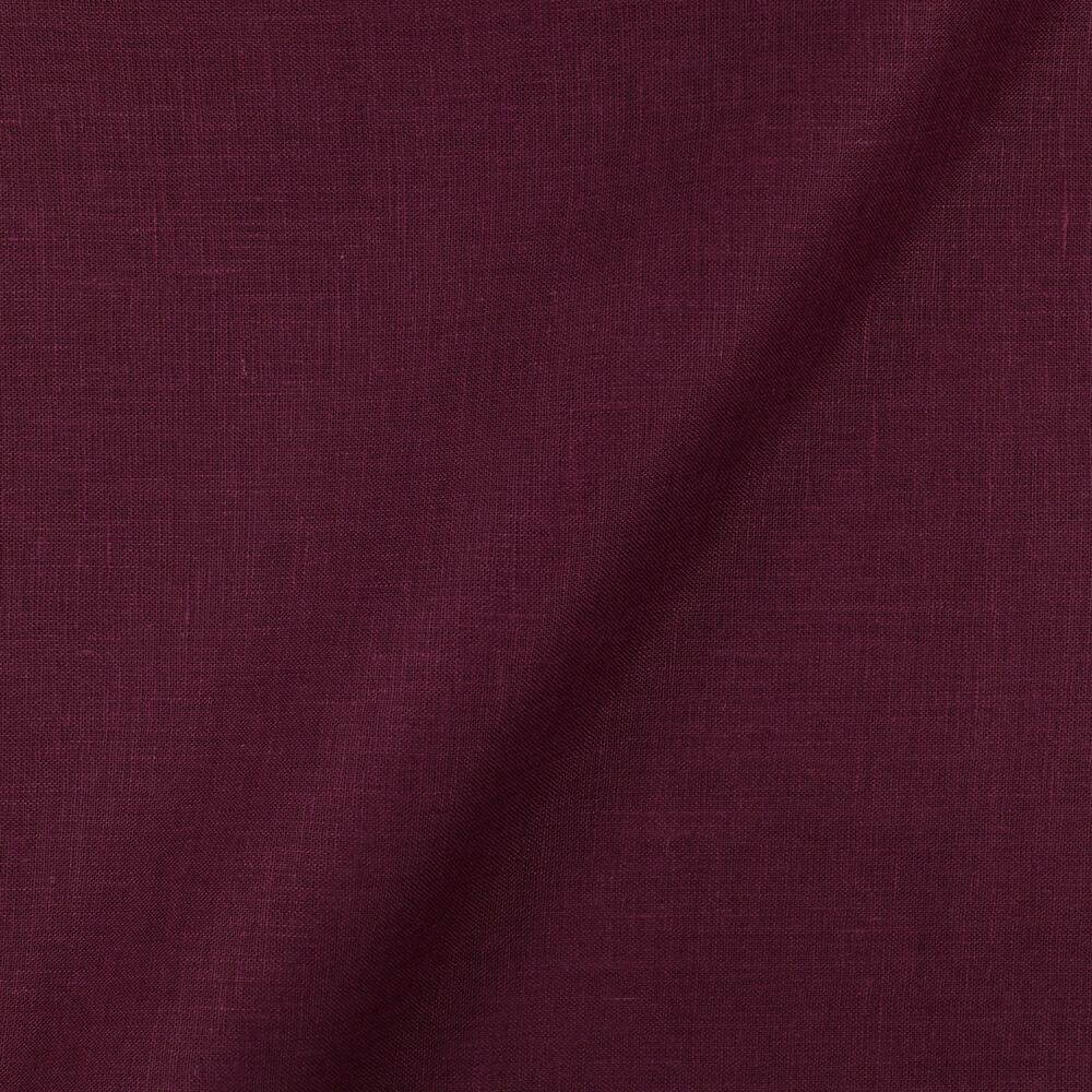Fabric IL019 All-purpose 100% Linen Fabric Grape Wine Softened