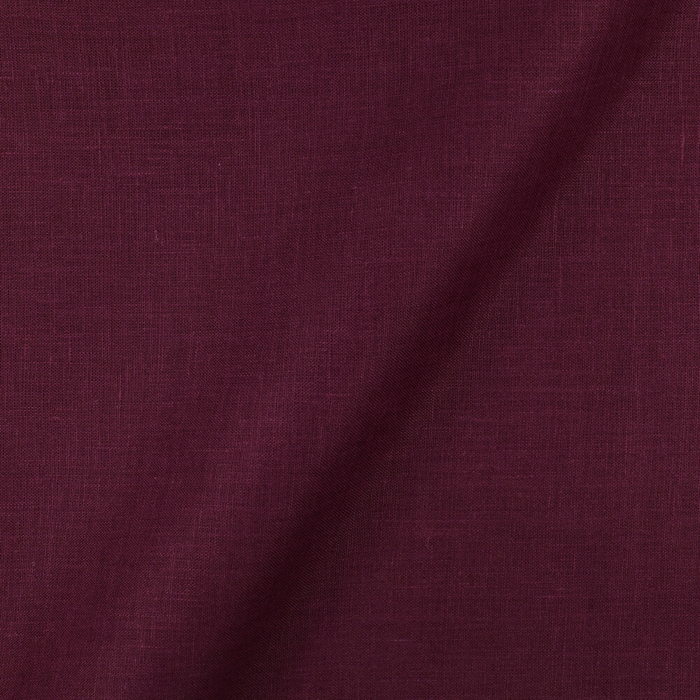 IL019 All-purpose 100% Linen Fabric Grape Wine Softened