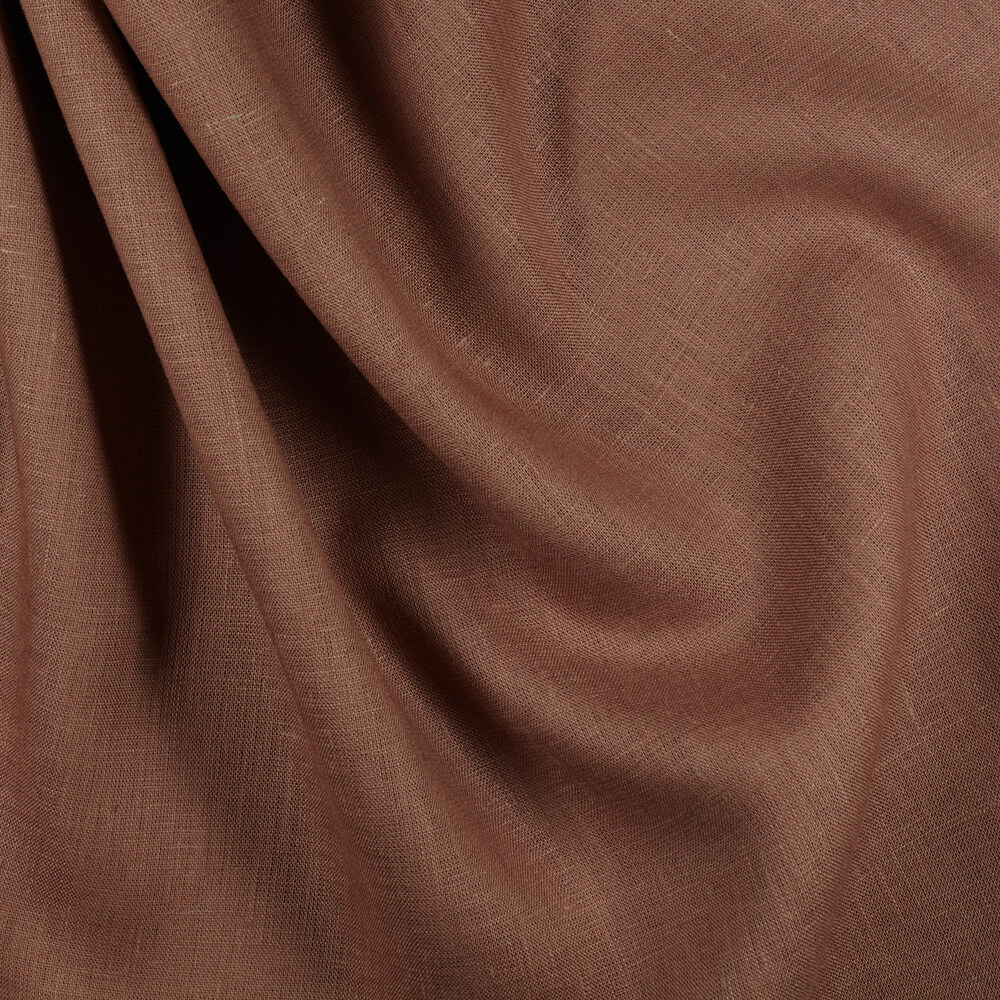 IL019 All-purpose Cognac 100% Linen Fabric