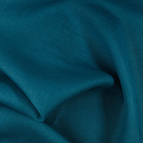 IL019 All-purpose Moroccan Blue 100% Linen Wholesale Fabric by the Bolt