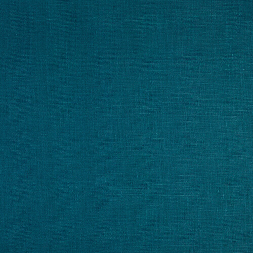IL019 All-purpose 100% Linen Fabric Moroccan Blue Softened