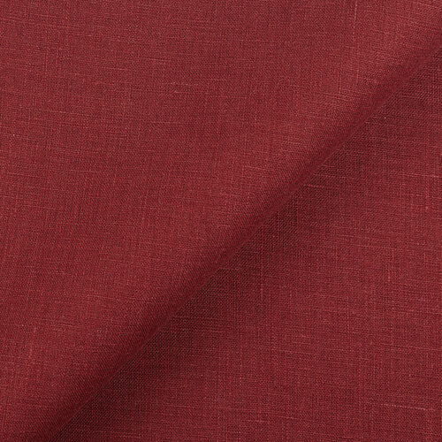 IL019 All-purpose 100% Linen Fabric Maroon Softened