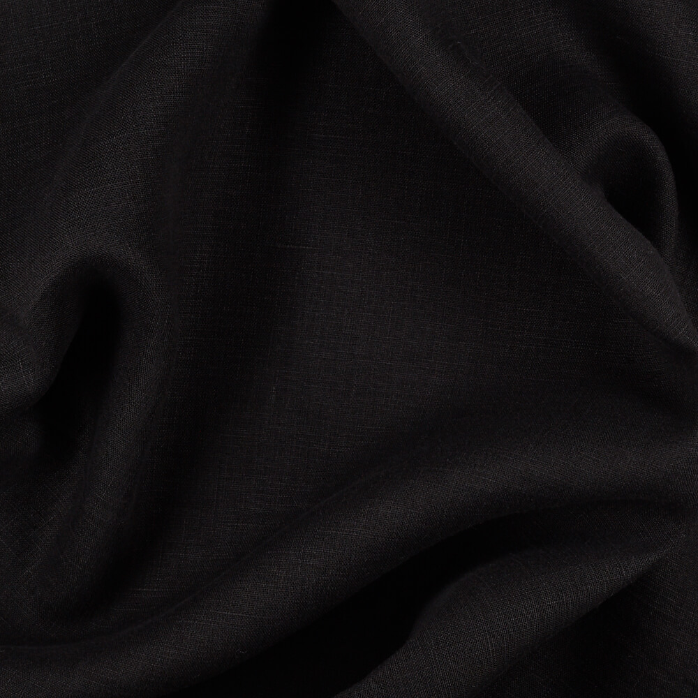 Fabric bolt 4C22 Rustic 100% Linen Fabric Anthracite Softened