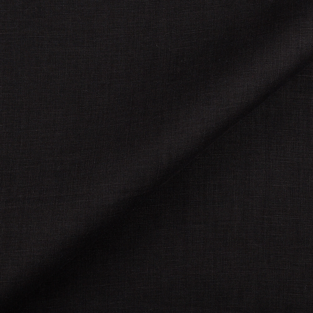 IL020 Handkerchief 100% Linen Fabric Anthracite Softened