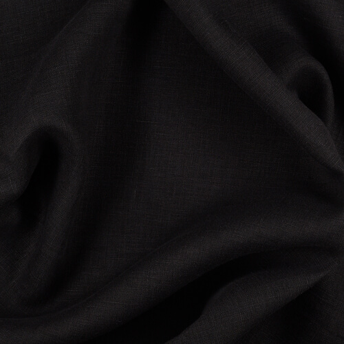 Fabric IL020 Handkerchief 100% Linen Fabric Anthracite Softened