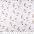 IC008 Muslin White / Mlt Sleeping Rabbits 100% Cotton Discount Fabric