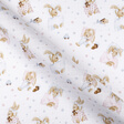 IC008 Sleeping Rabbits WHITE / MLT Softened 100% Cotton Very Light (2.8 oz/yd<sup>2</sup>)