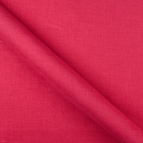 IL020 Handkerchief 100% Linen Fabric Bougainvillea Softened