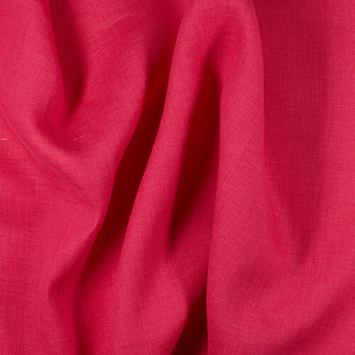 IL020 Handkerchief 100% Linen Fabric Bougainvillea Softened