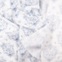 IC008 Muslin White / Blue Teddy Bear 100% Cotton Discount Fabric