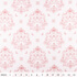 IC008 Muslin White / Pink Teddy Bear 100% Cotton Discount Fabric