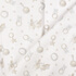 IC008 Muslin White / Blue Baby Rattle 100% Cotton Discount Fabric