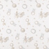 IC008 Muslin White / Blue Baby Rattle 100% Cotton Discount Fabric