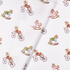 IC005 Percale White / Mlt Horses 100% Cotton Fabric