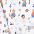 IC005 Percale White / Mlt Sailors 100% Cotton Fabric