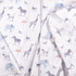 IC005 Percale White / Mlt Blue Gentle Safari 100% Cotton Discount Fabric