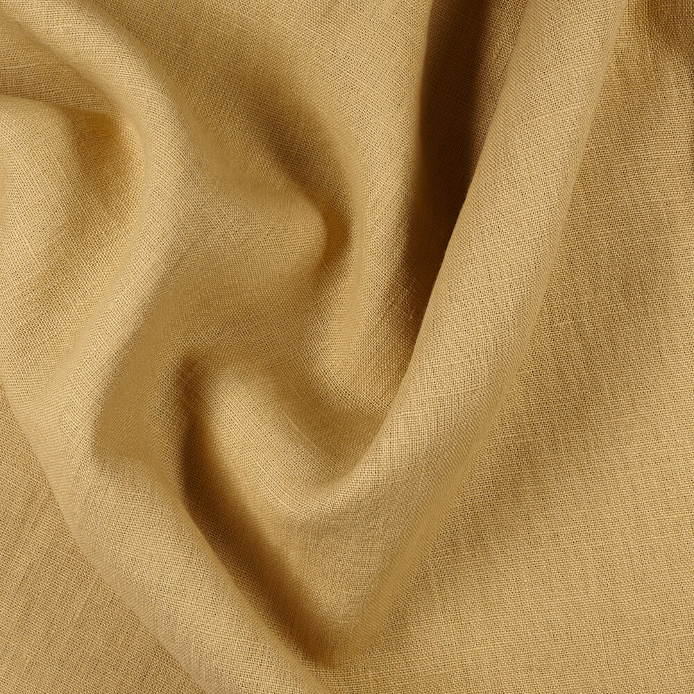 4C22 Rustic  Golden Grain 100% Linen Fabric