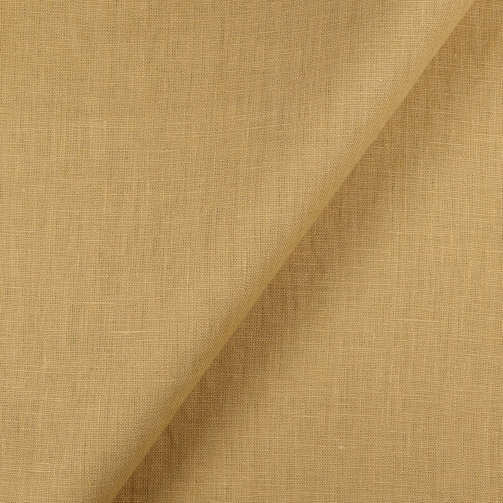 4C22 Rustic  100% Linen Fabric Golden Grain Fs Premier Finish