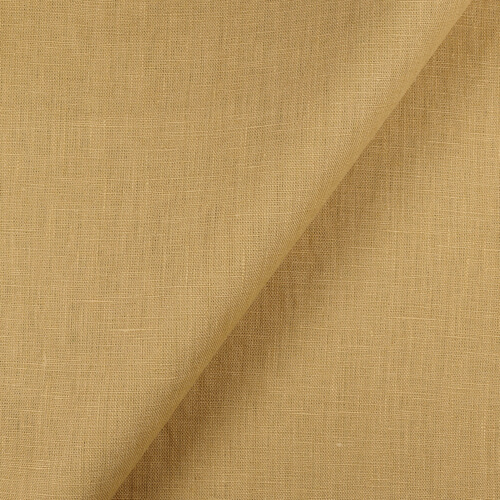 4C22 Rustic  100% Linen Fabric Golden Grain Fs Premier Finish