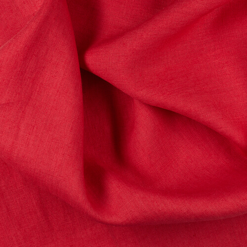 IL019 All-purpose Red Traviata 100% Linen Wholesale Fabric by the Bolt