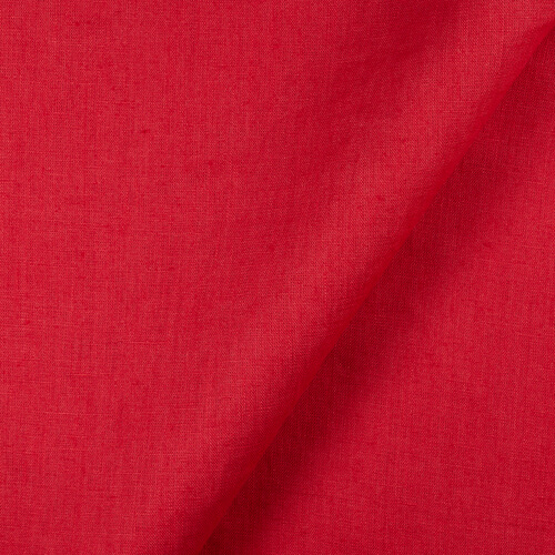 IL019 All-purpose 100% Linen Fabric Red Traviata Fs Signature Finish