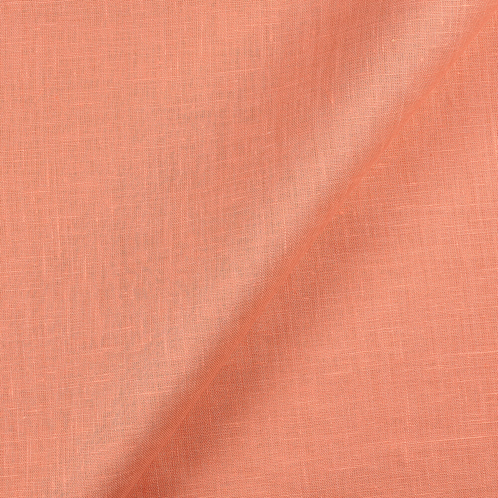 Fabric IL019 Allpurpose 100 Linen Fabric Peach Pink Fs Signature Finish