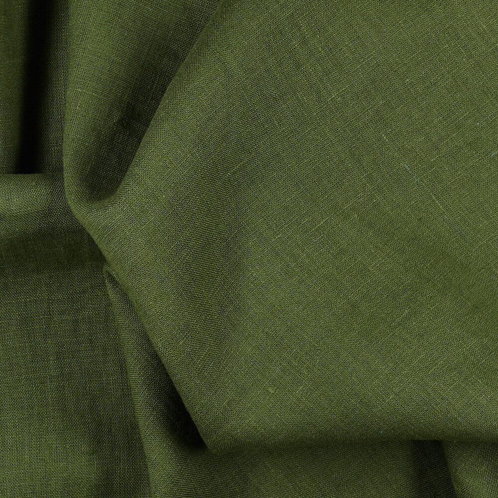 IL019 All-purpose Vineyard Green 100% Linen Fabric