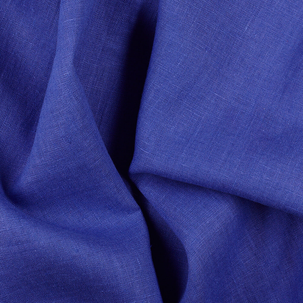 IL019 All-purpose Deep Ultramarine 100% Linen Fabric