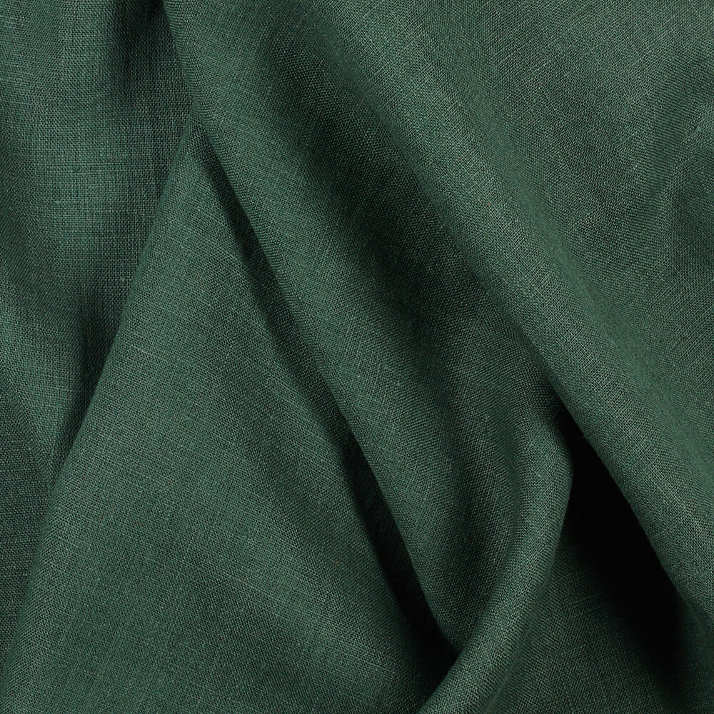 Fabric IL019 All-purpose 100% Linen Fabric Emerald Fs Signature Finish