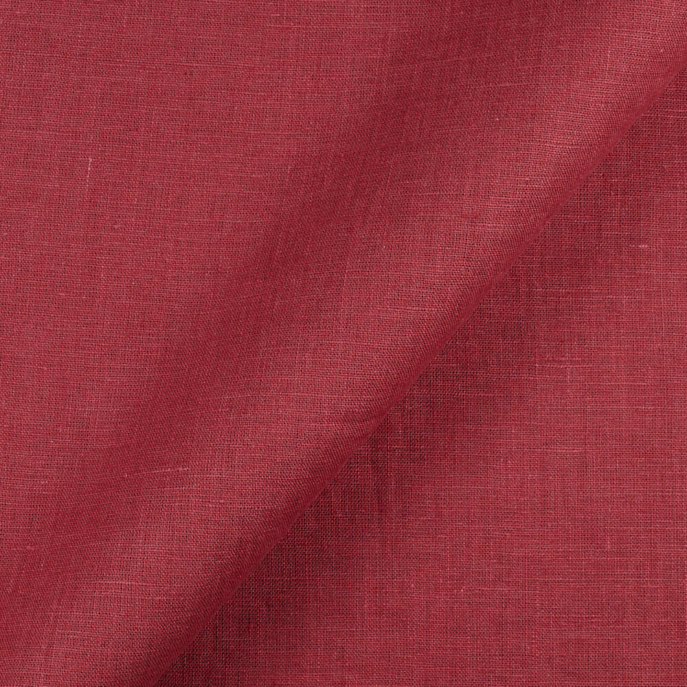 IL019 All-purpose 100% Linen Fabric Biking Red Fs Signature Finish