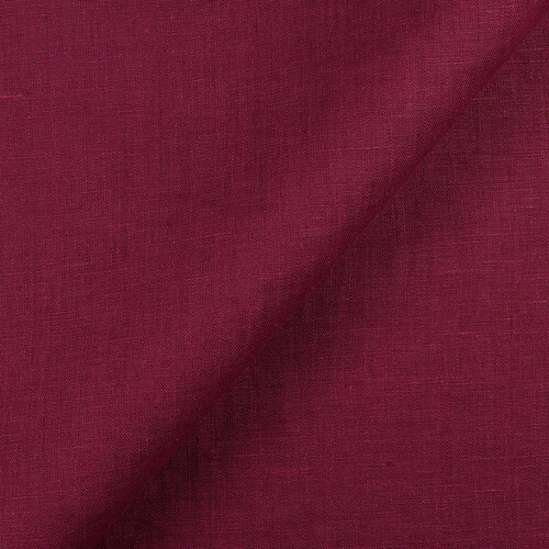 Fabric IL019 All-purpose 100% Linen Fabric Beet Red Fs Signature Finish