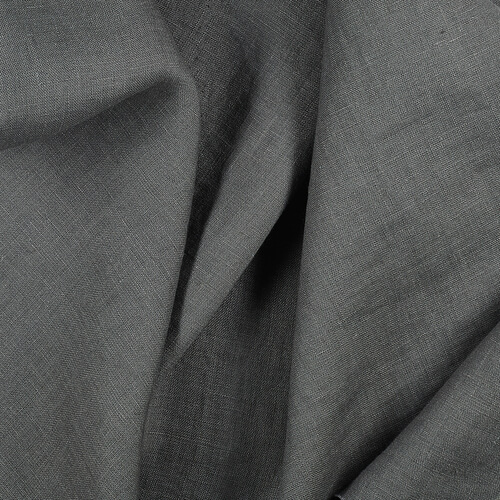 Fabric IL019 All-purpose 100% Linen Fabric Graphite Fs Signature Finish
