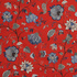 IC023 Faille Red / Mlt Jacobean Jewelry 100% Cotton Fabric
