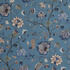 IC023 Faille Blue / Mlt Jacobean Jewelry 100% Cotton Fabric