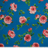 IC023 Faille Palace Blue / Mlt Donna Rosa 100% Cotton Discount Fabric