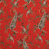 IC023 Faille Red / Mlt Paisley Serge 100% Cotton Discount Fabric